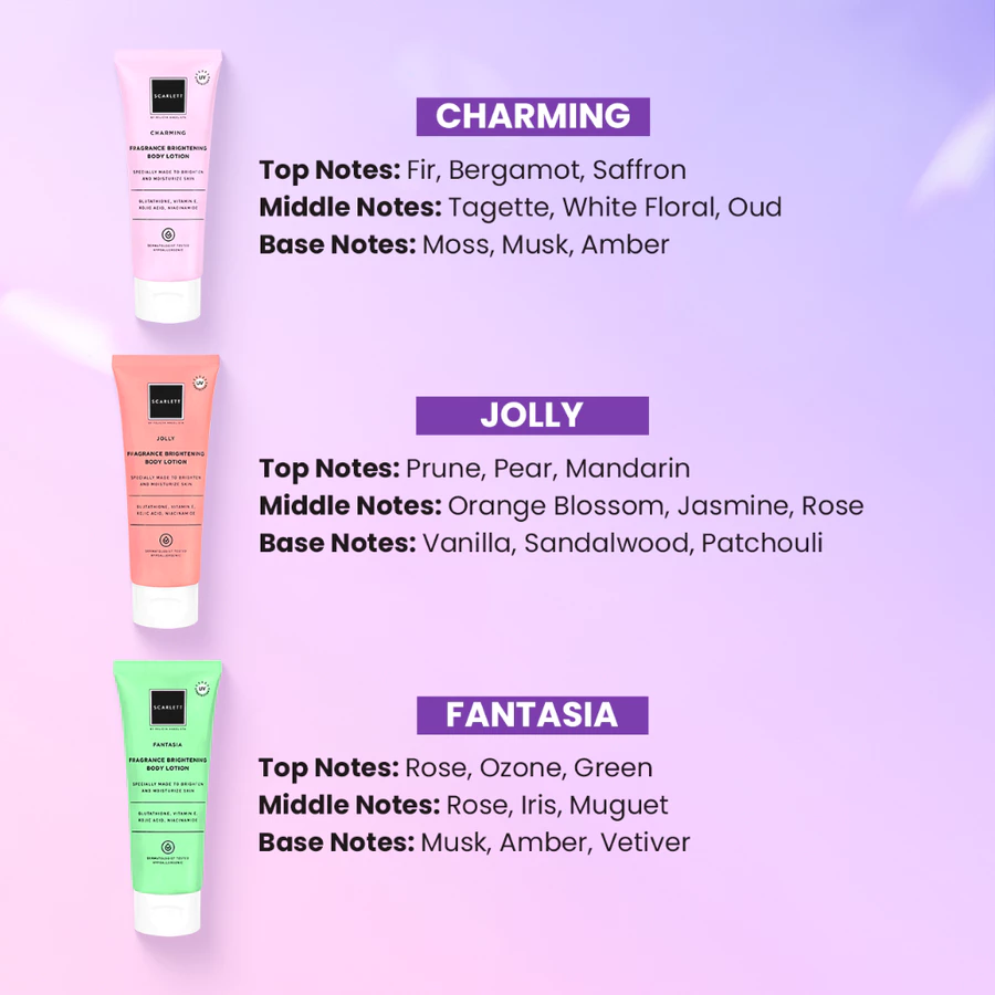 Scarlett Whitening Body Lotion Mencerahkan - Kemasan Baru Tube 180ml - Gambar 2