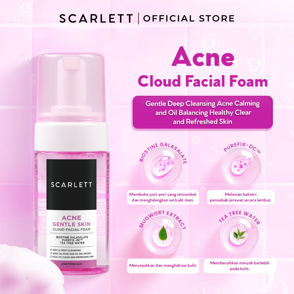 Scarlett Whitening Cloud Facial Foam - Gambar 2