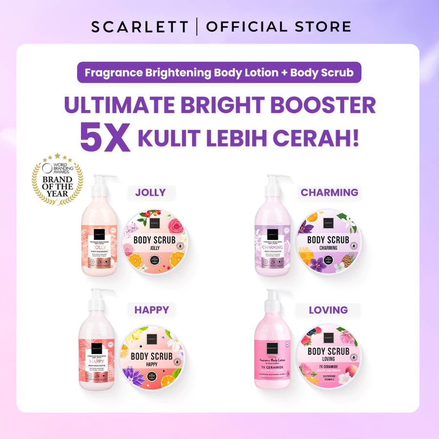 Scarlett Whitening Bundle Body Lotion + Body Scrub